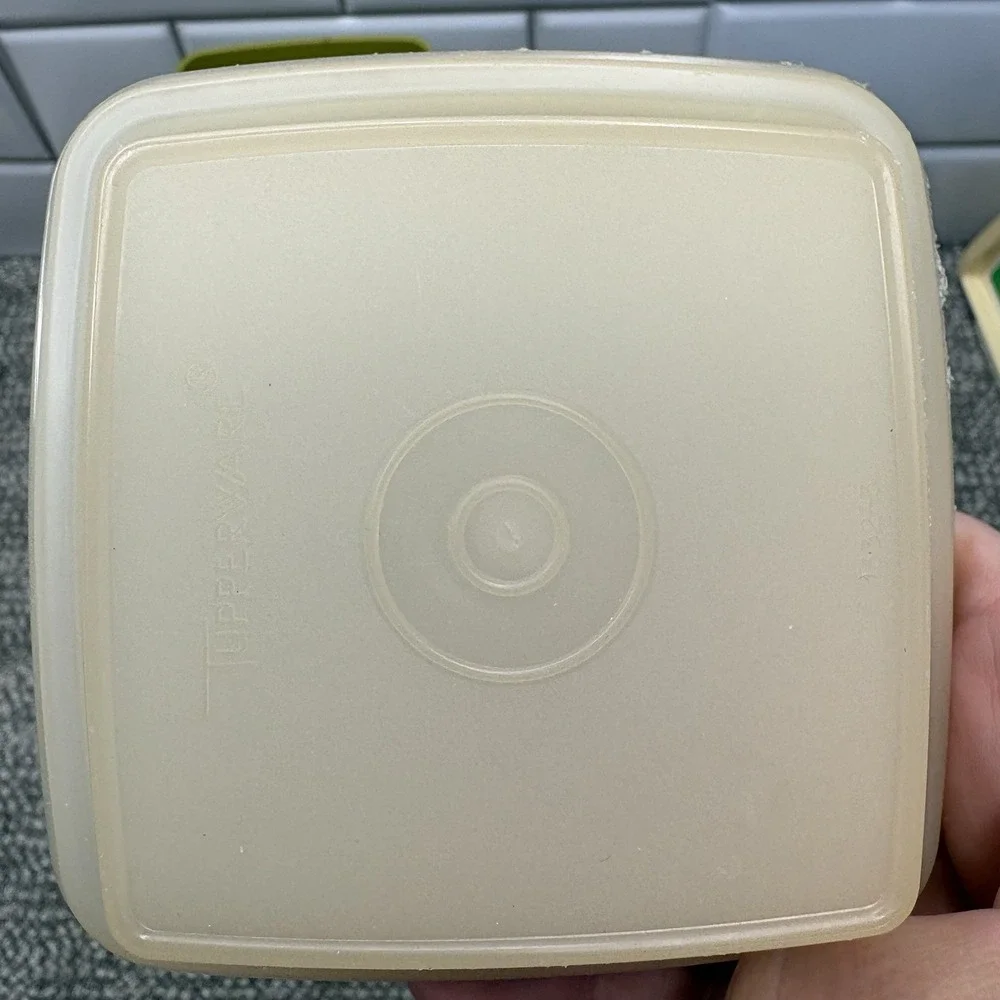 VTG Tupperware Pickle Keeper Pick A‎ Pickle Avocado Green Lid Strainer Complete